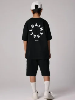 smALLSAINTS Tierra T-Shirt and Sweat Shorts Set Black Best