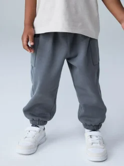 smALLSAINTS Charcoal Grey Barrel Leg Younger Boys Sweatpants New