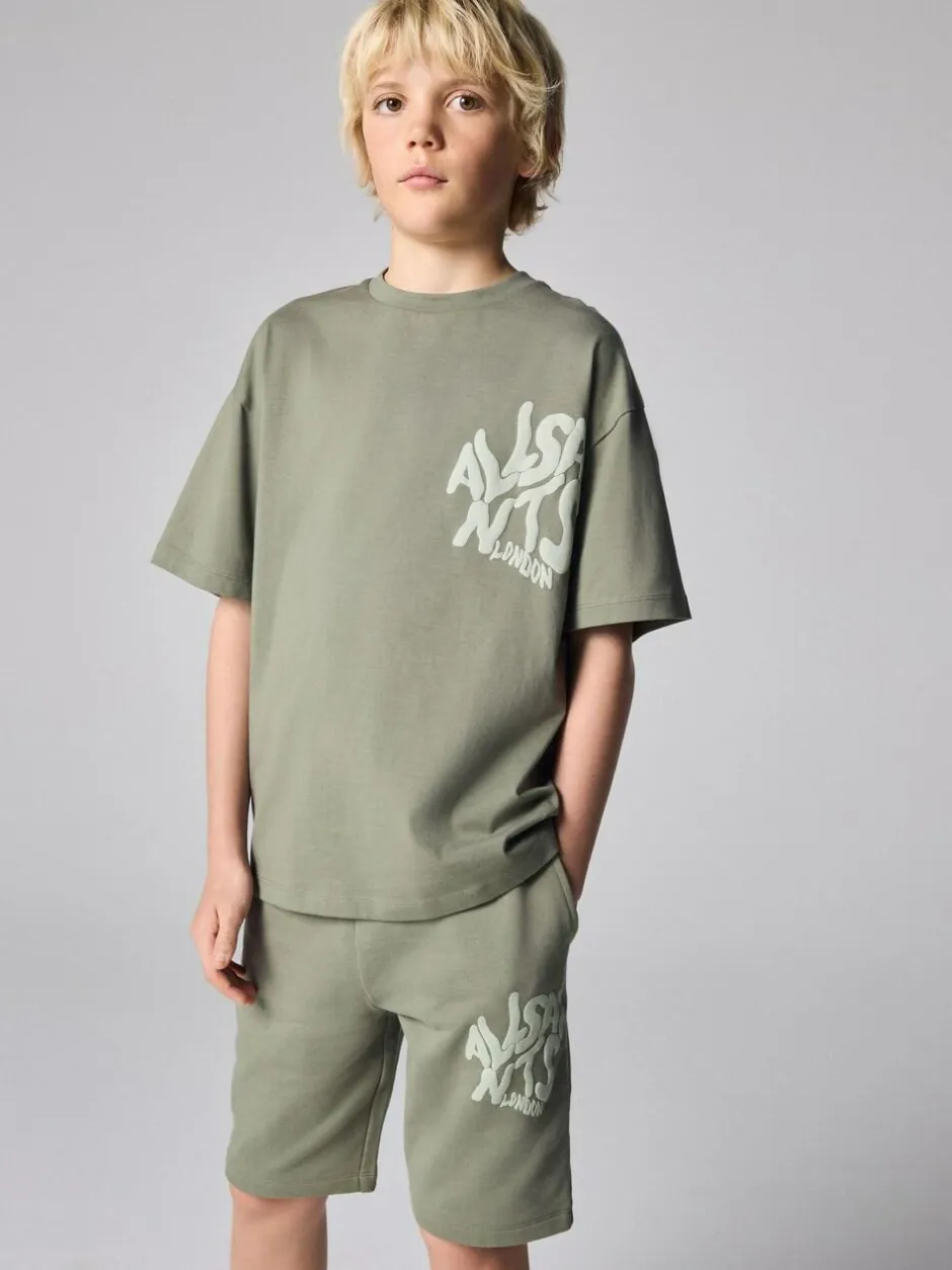 smALLSAINTS Orlando T-Shirt and Sweat Shorts Set Khaki Green Online