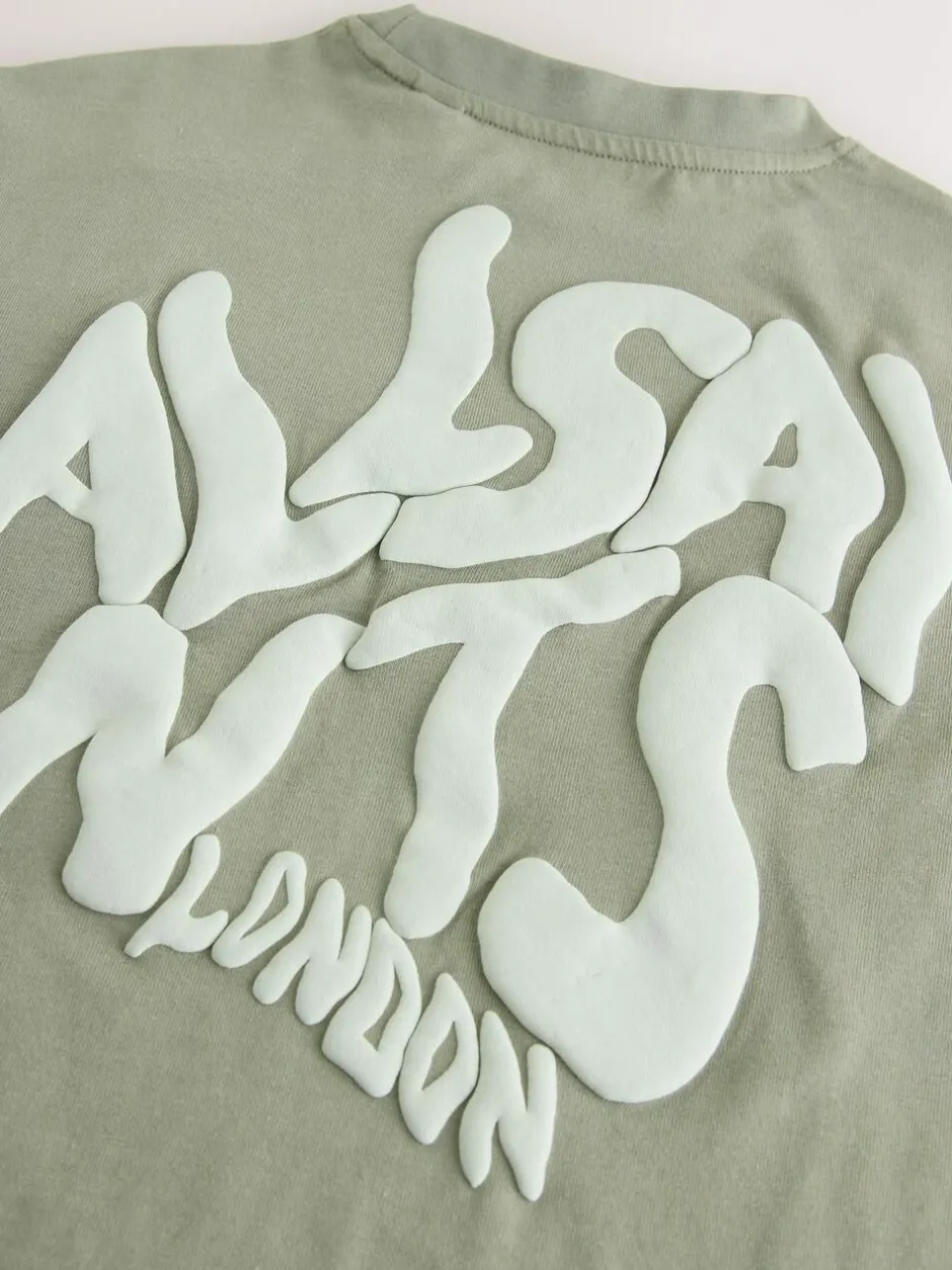smALLSAINTS Orlando T-Shirt and Sweat Shorts Set Khaki Green Online