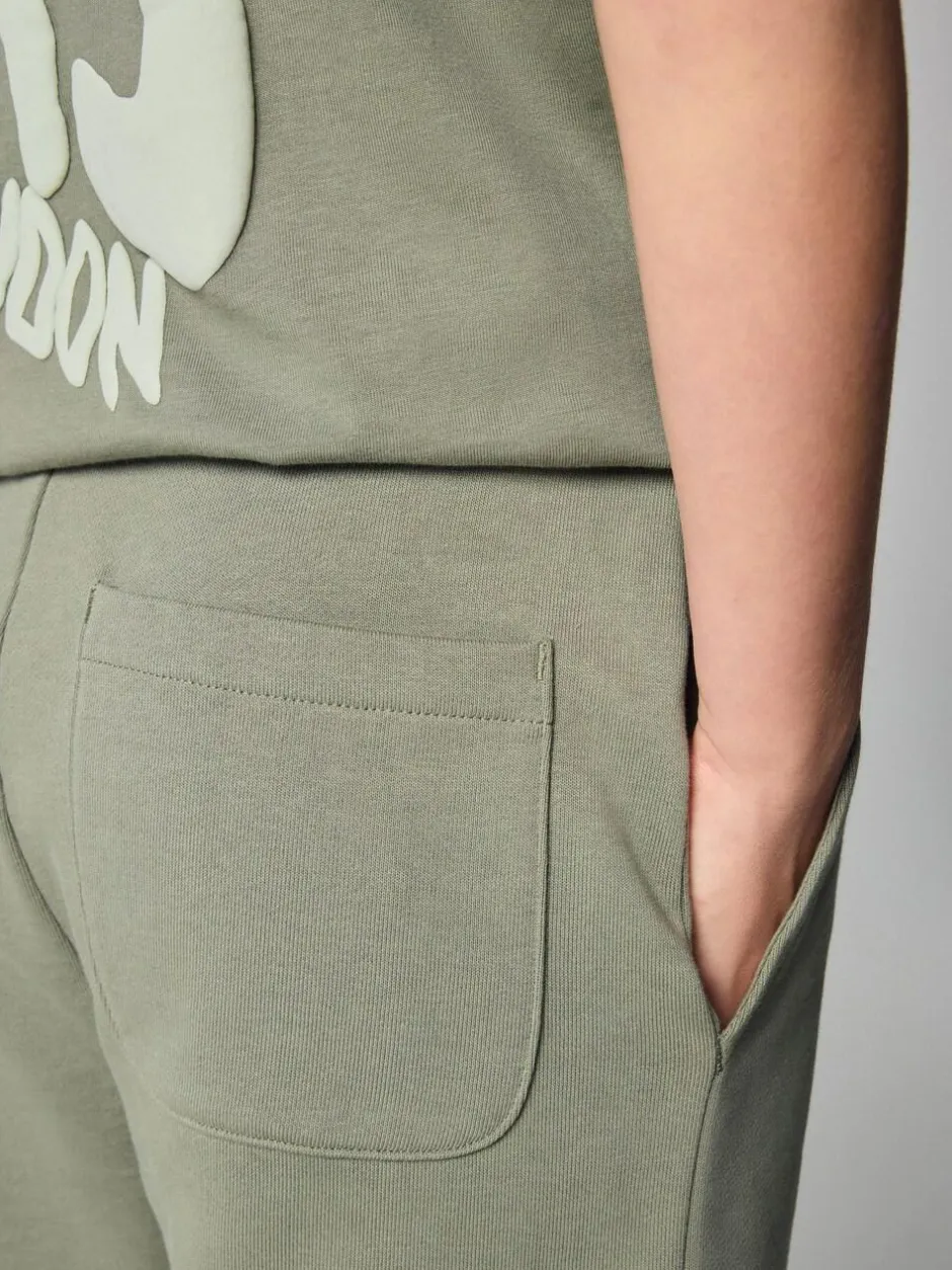 smALLSAINTS Orlando T-Shirt and Sweat Shorts Set Khaki Green Online