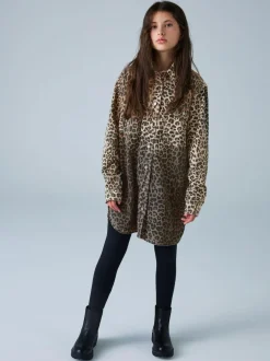 smALLSAINTS Leopard Lily Oversized Shacket Online