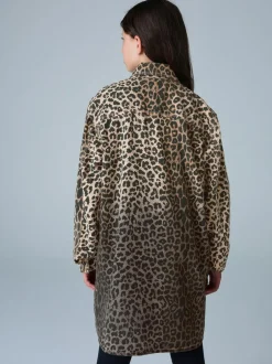 smALLSAINTS Leopard Lily Oversized Shacket Online