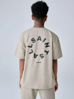 smALLSAINTS Tierra T-Shirt and Sweat Shorts Set Light Brown Best