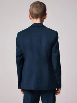 smALLSAINTS Navy Boys Slim Fit Moad Suit Jacket Hot