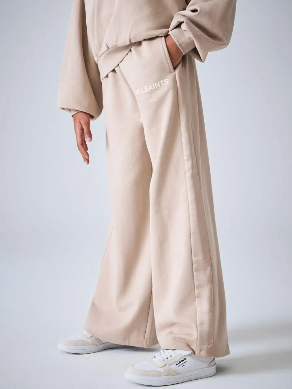smALLSAINTS Pale Pink Underground Satin Panel Sweatshirt and Wide Leg Joggers Set