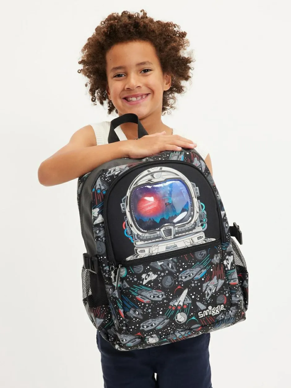 Smiggle Black Eclipse Classic Attach Backpack Online