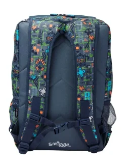 Smiggle Trailblazer Foldover Attach Backpack Grey Outlet