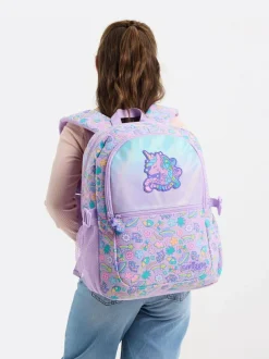 Smiggle Purple All Stars Classic Attach Backpack