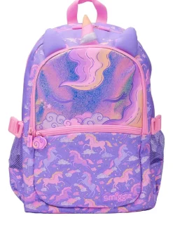 Smiggle Purple Eclipse Classic Attach Backpack Hot