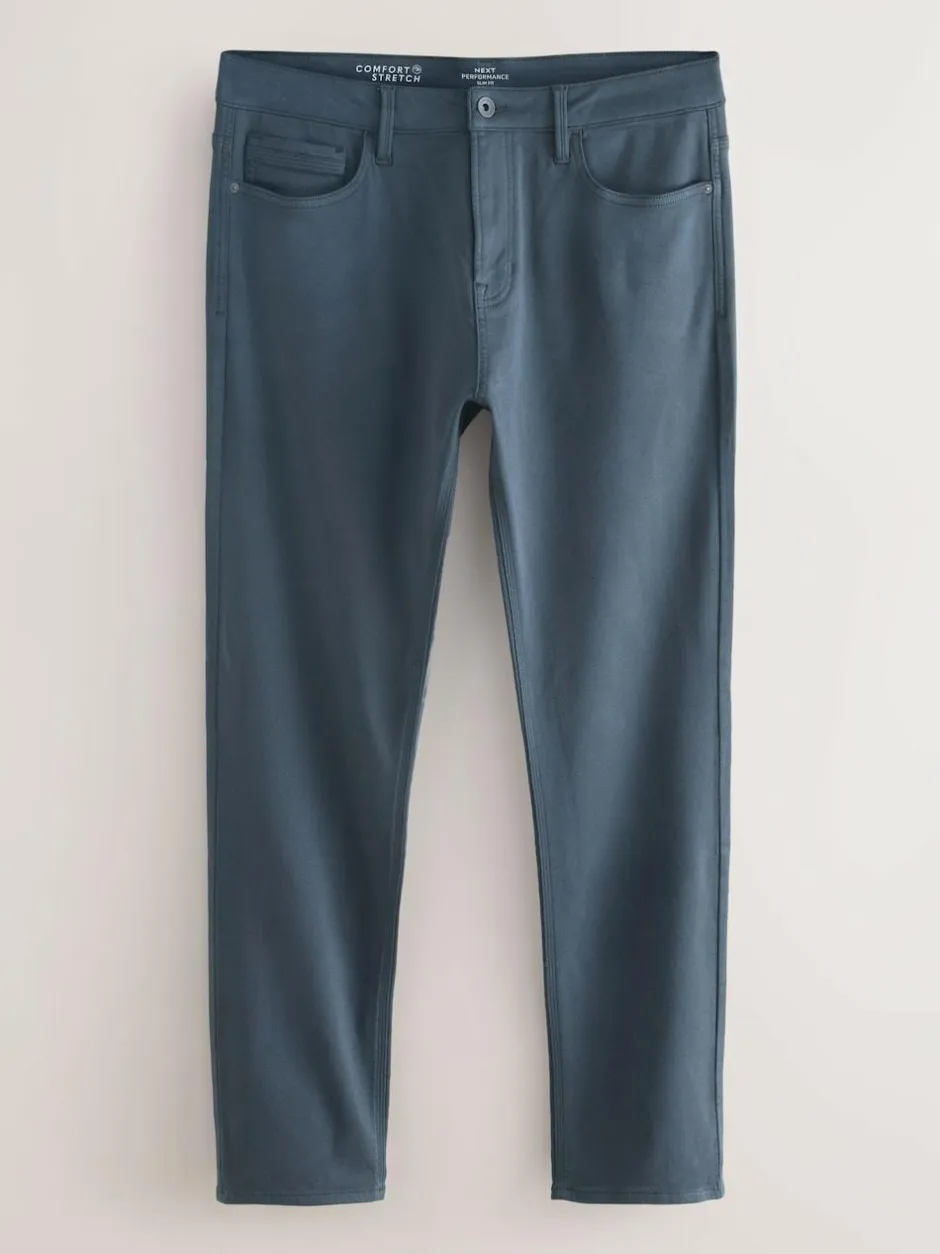 Next Smokey Blue Slim Fit Comfort Stretch Jeans Clearance