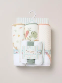 Snuggle Tots Hooded Towels and Wash Cloths 3 Pack Best