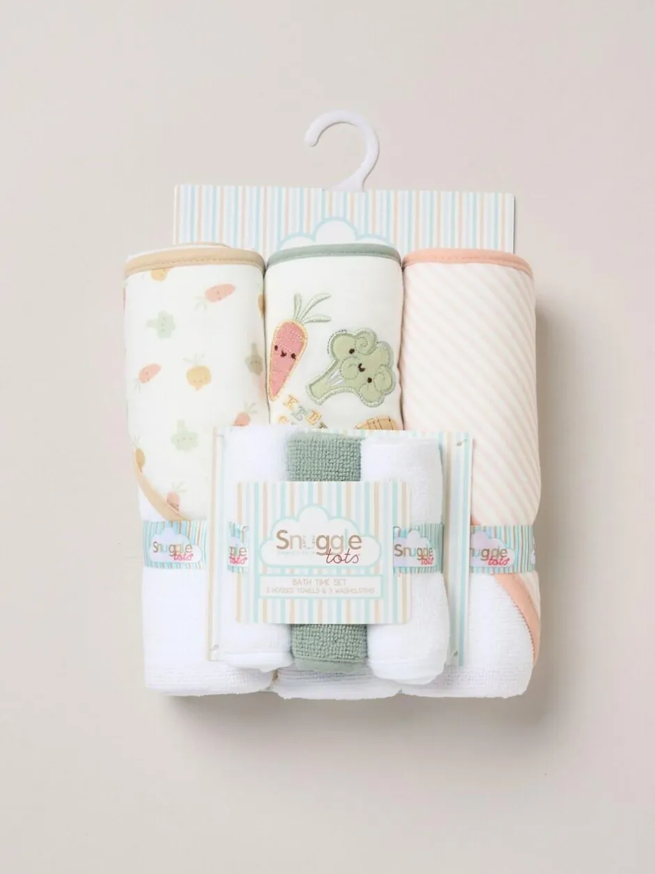 Snuggle Tots Hooded Towels and Wash Cloths 3 Pack Best