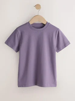 Next Soft Purple Regular Fit Short Sleeve T-Shirt (3-16yrs) Hot