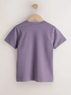 Next Soft Purple Regular Fit Short Sleeve T-Shirt (3-16yrs) Hot