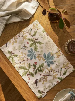 Sophie Allport Cream Orchard Birds Washable Placemats Outlet