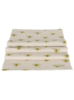Sophie Allport Natural Linen Bees Table Runner Online