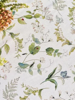 Sophie Allport Off White Wild Floral Print Cotton Tablecloth Best