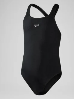 Speedo Endurance+ Medalist Swimsuit Black New