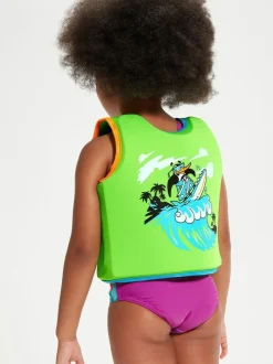 Speedo Infants Learn to Swim Float Vest Green/Blue New