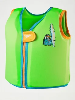 Speedo Infants Learn to Swim Float Vest Green/Blue New