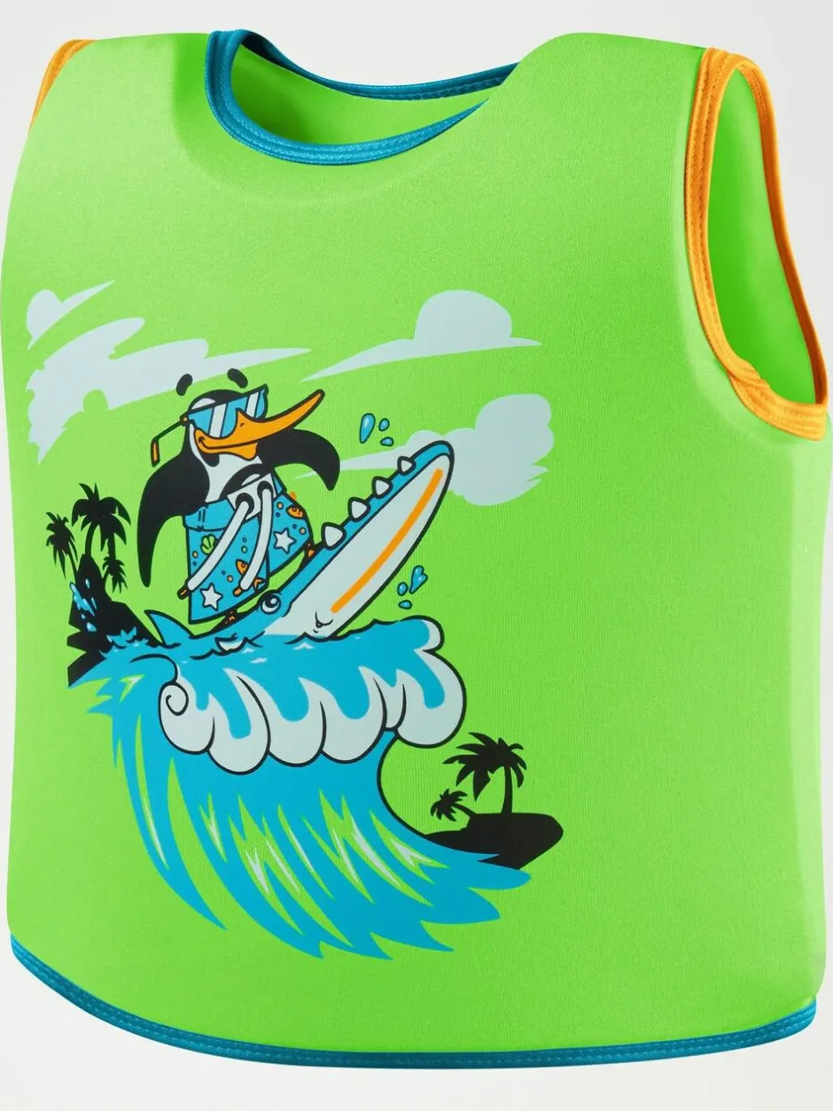 Speedo Infants Learn to Swim Float Vest Green/Blue New