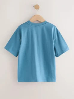 Next Spiderman Blue Flippy Sequin T-Shirt (3-16yrs) Clearance