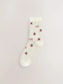 Next Ankle Socks 5 Pack spring print