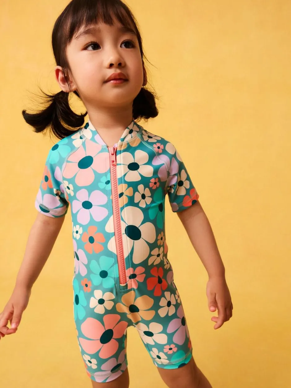 Next Stampy Floral Sunsafe Swimsuit (3mths-10yrs) Sale