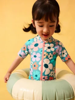 Next Stampy Floral Sunsafe Swimsuit (3mths-10yrs) Sale