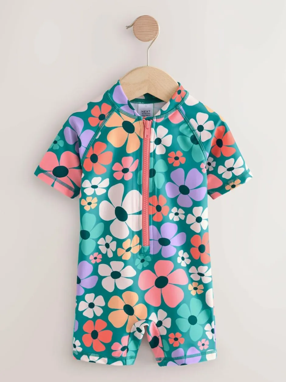 Next Stampy Floral Sunsafe Swimsuit (3mths-10yrs) Sale