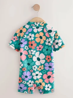 Next Stampy Floral Sunsafe Swimsuit (3mths-10yrs) Sale