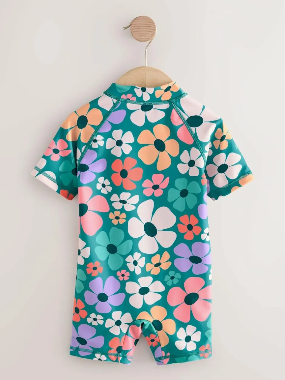 Next Stampy Floral Sunsafe Swimsuit (3mths-10yrs) Sale