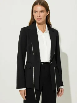 Star by Julien MacDonald Black Diamante Detail Jacket Best