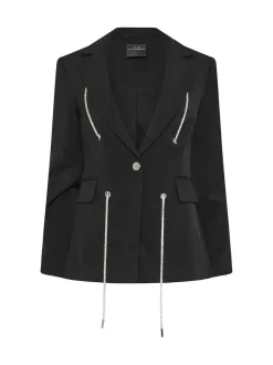 Star by Julien MacDonald Black Diamante Detail Jacket Best