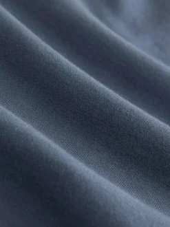 Next Steel Blue Regular Fit Heavyweight Cotton Rich Crew Neck Sweatshirt