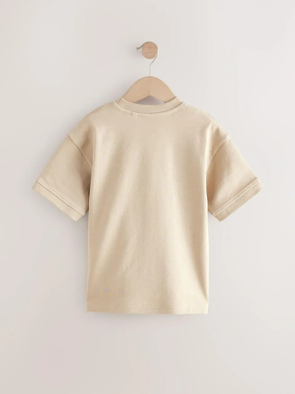 Next Stone Brooklyn Graphic Print Heavyweight Short Sleeve T-Shirt (3-16yrs) Sale
