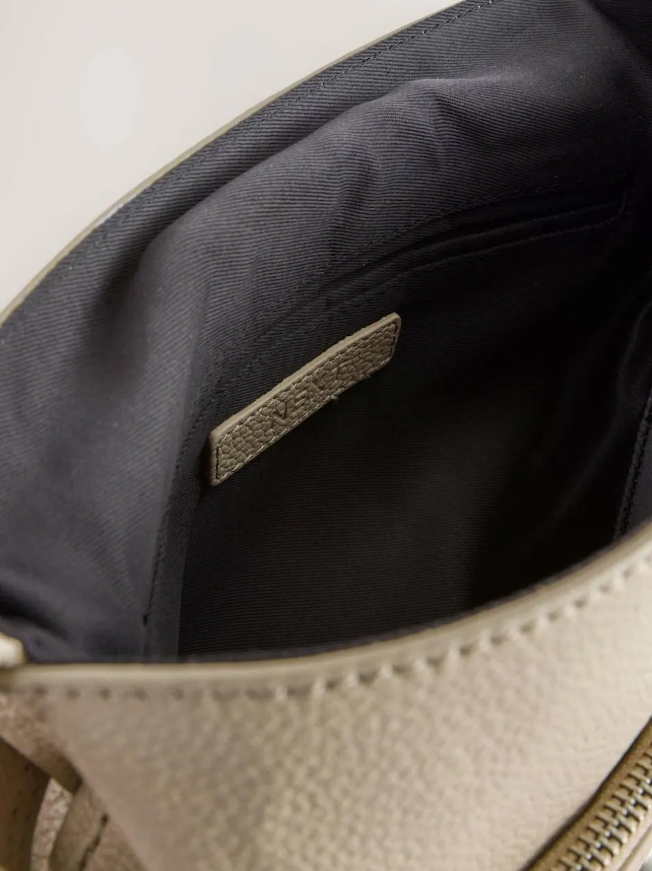 Next Stone Leather Pocket Messenger Bag Discount