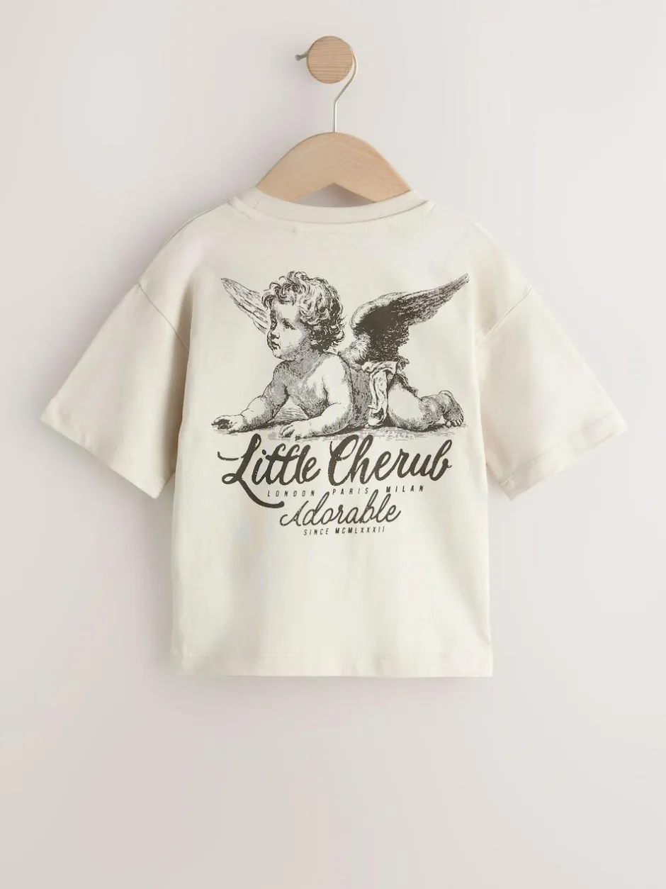 Next Stone Little Cherub Short Sleeve Back Print T-Shirt (3mths-7yrs) Discount