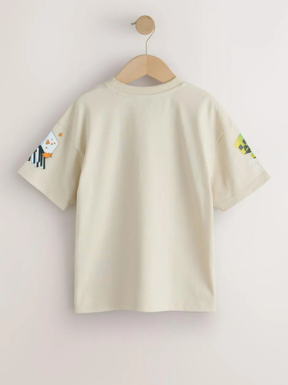Next Stone Placement Single Minecraft T-Shirt (3-16yrs)