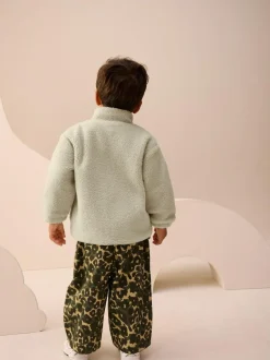 Next Stone Plain Funnel Neck Fleece Zip Through Fleece (3mths-7yrs) Outlet