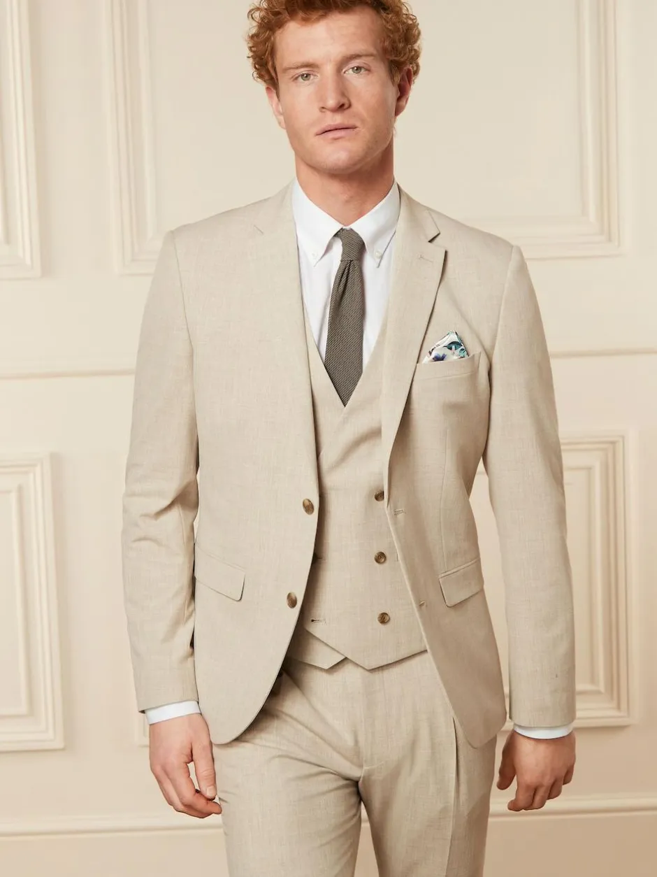 Next Skinny Fit Motionflex Stretch Suit Jacket Stone Online