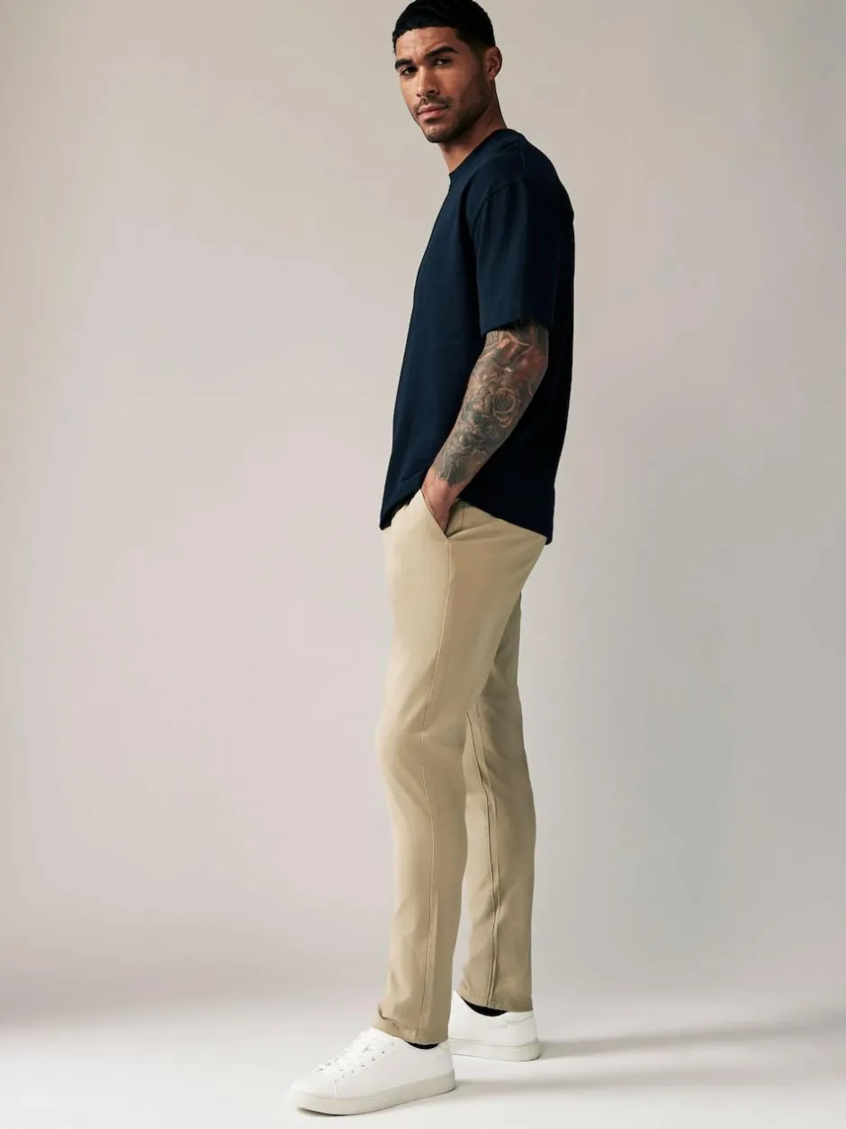Next Stone Skinny Fit Stretch Chinos Trousers Outlet