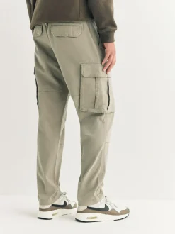 Next Stone Slim Fit Cotton Stretch Cargo Trousers Outlet