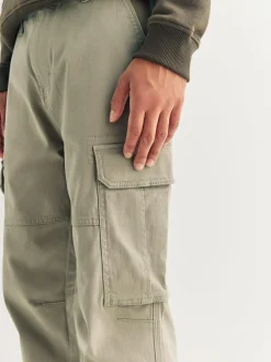 Next Stone Slim Fit Cotton Stretch Cargo Trousers Outlet
