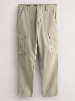 Next Stone Slim Fit Cotton Stretch Cargo Trousers Outlet