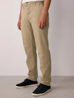 Next Slim Fit Motionflex Chino Trousers Stone Discount