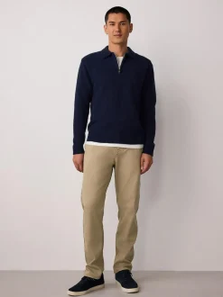 Next Slim Fit Motionflex Chino Trousers Stone Discount