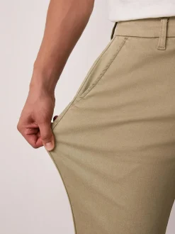 Next Slim Fit Motionflex Chino Trousers Stone Discount