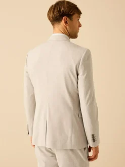 Next Slim Fit Motionflex Stretch Suit Jacket Stone